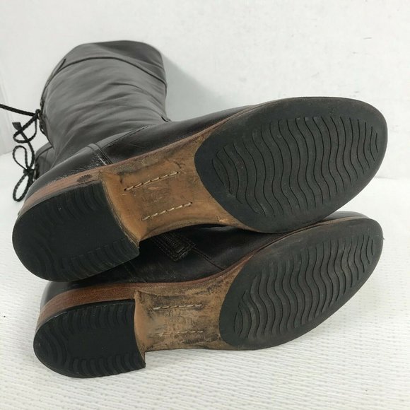 UGG Brown Leather Combat Boots - Picture 7 of 12